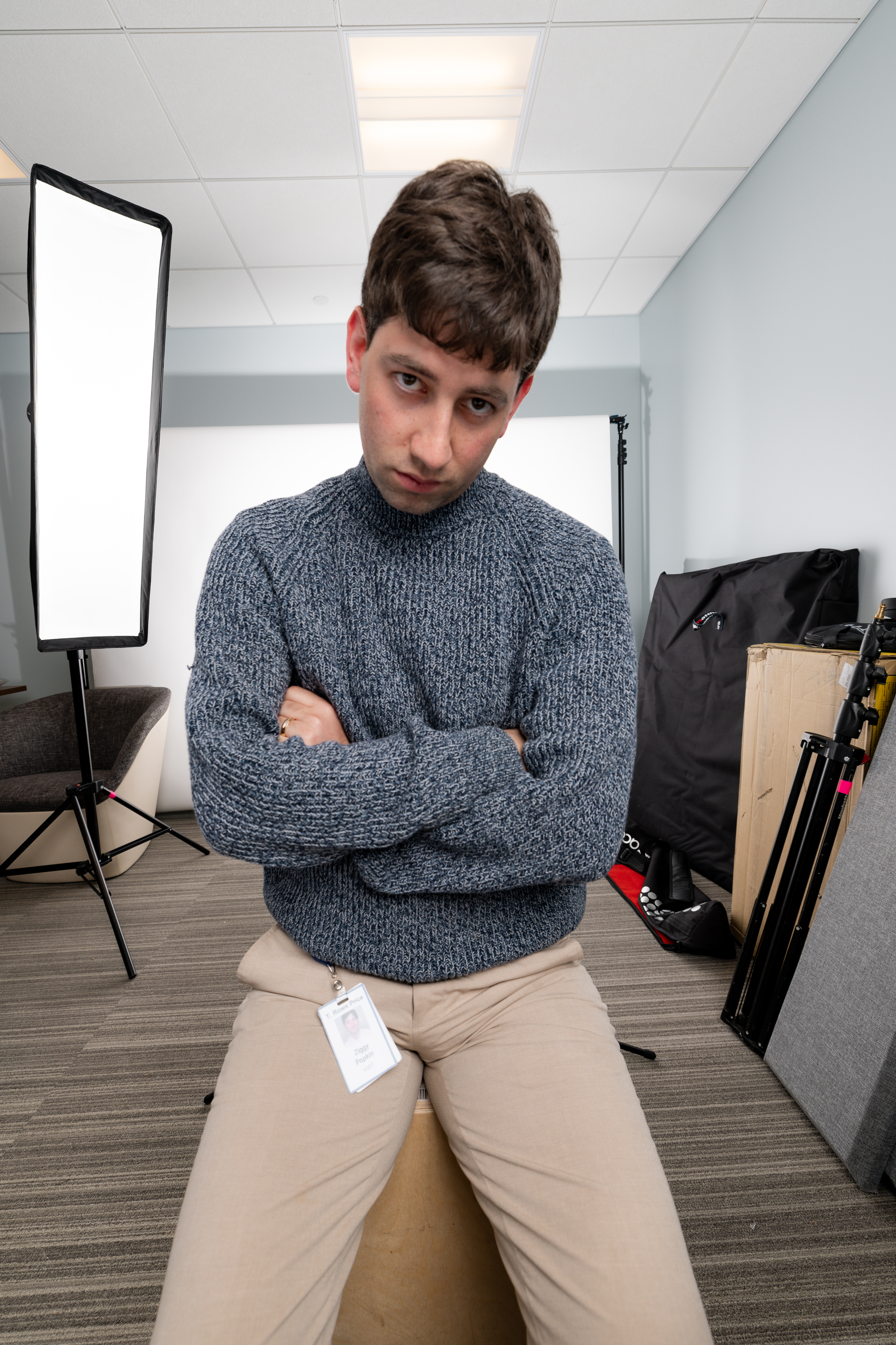 Ziggy Popkin on set